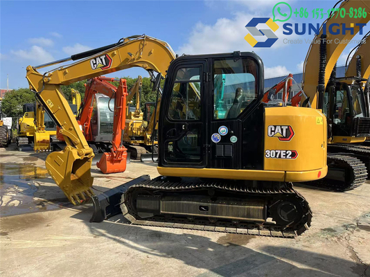 Μικρή μηχανή της Ιαπωνίας μεταχειρισμένη CAT Caterpillar 307E Excavator σε χαμηλό φορτίο χρησιμοποιημένη Caterpillar CAT 307E Excavator