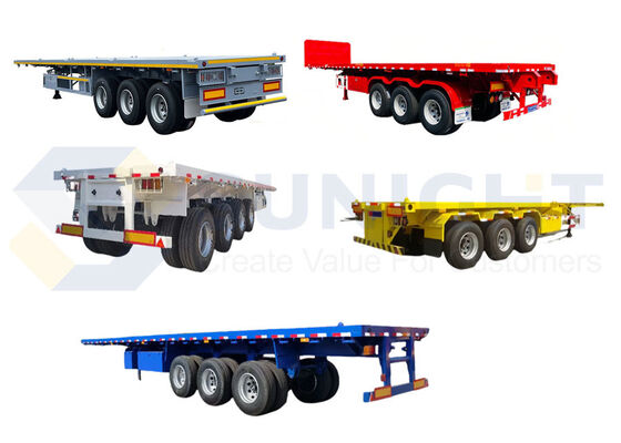 New Flatbed Semi Trailer For Bulk Carrier, Container Trailer